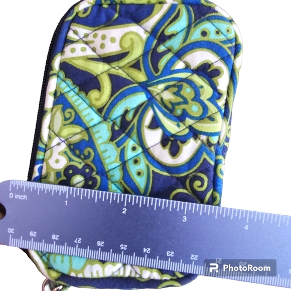 Vera Bradley Rhythm & Blues Coin Purse Wristlet - Picture 2 of 7